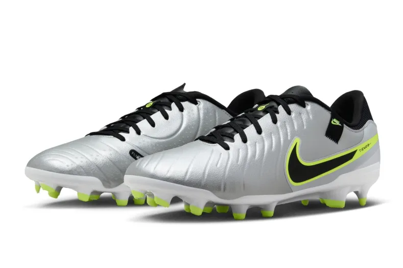 Nike Tiempo Legend 10 Academy FG Firm Ground Silver