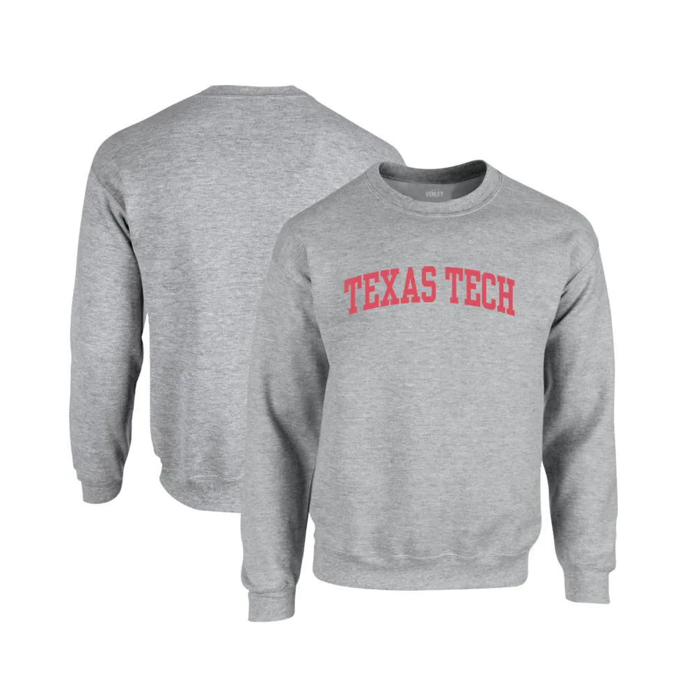 Official NCAA Texas Tech Red Raiders Mens Pullover Crewneck Sweatshirt