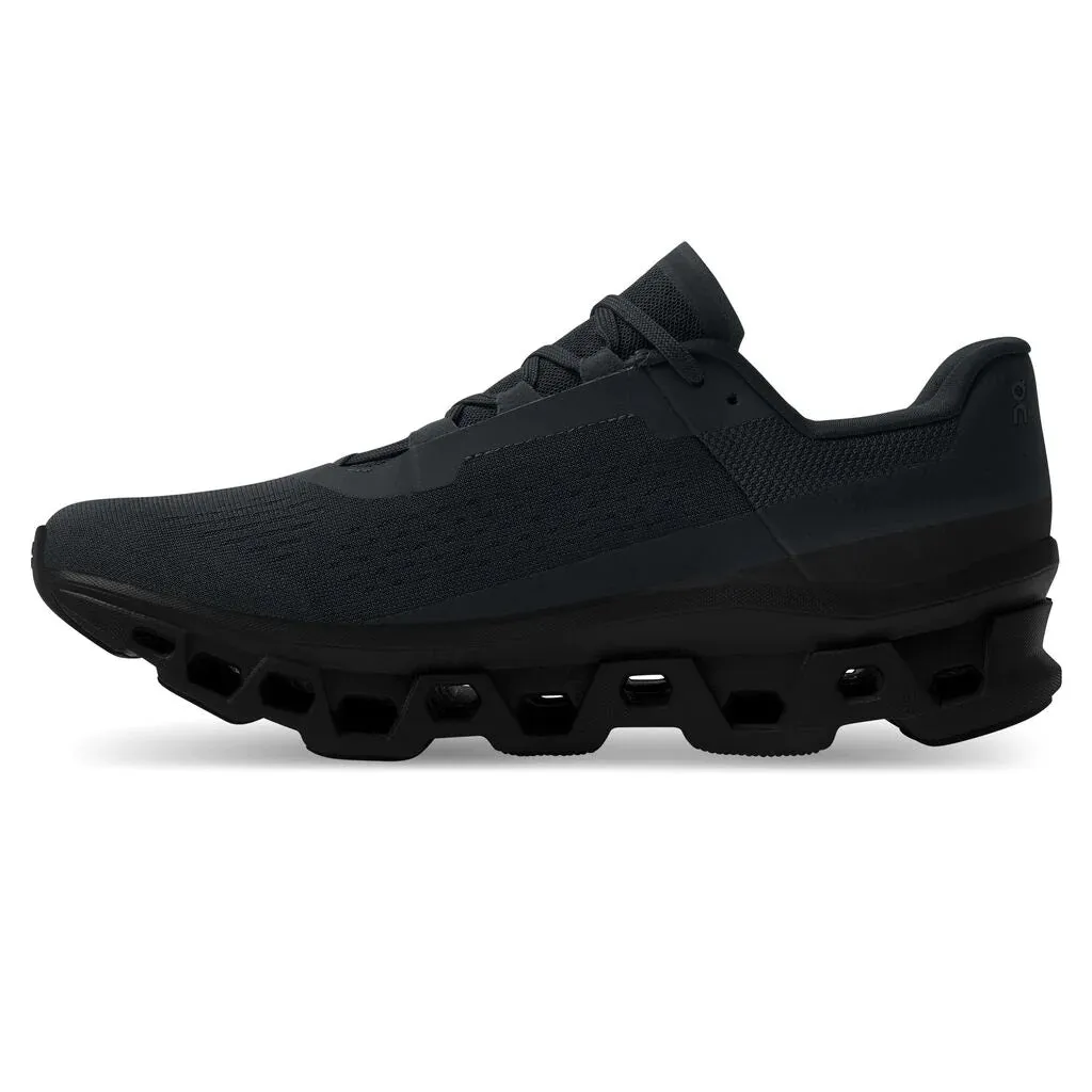 'On Running' Men's Cloudmonster -  Black / Black