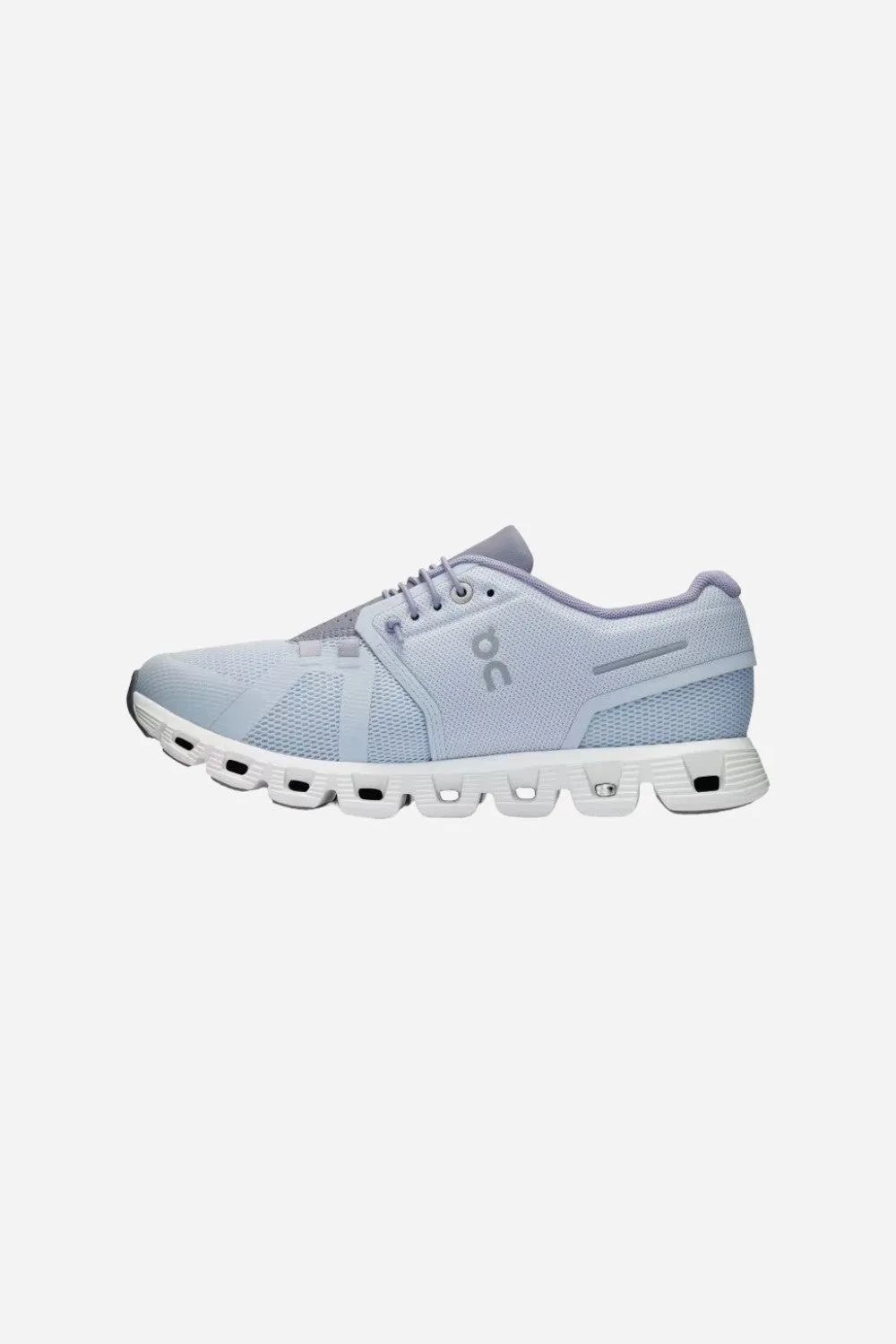 On Running Womens Cloud 5 Sneakers in Heather Fossil