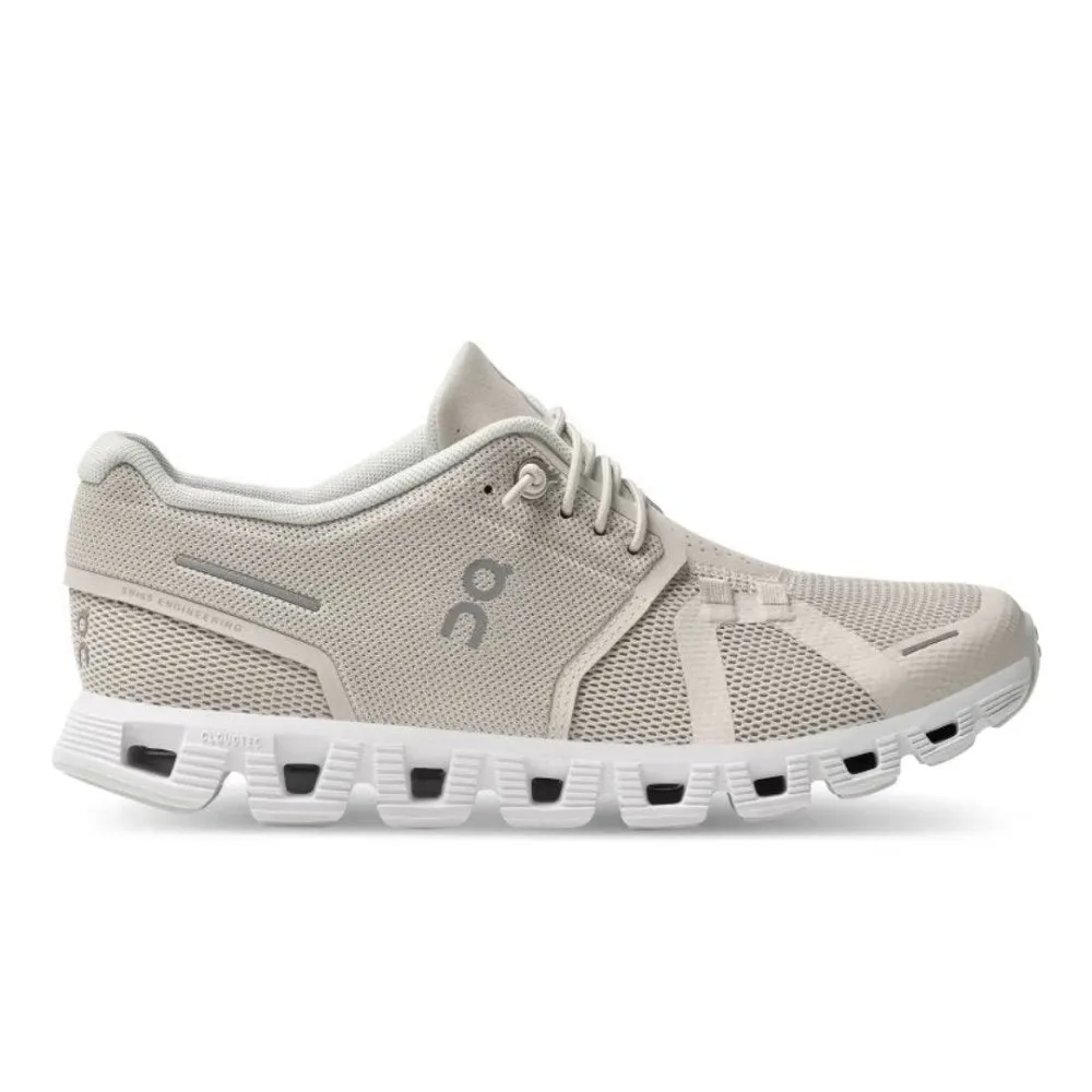 On Women's Cloud 5 - Pearl/White