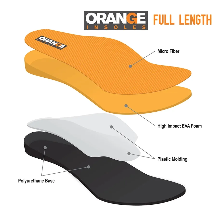 Orange Insoles - Full-Length