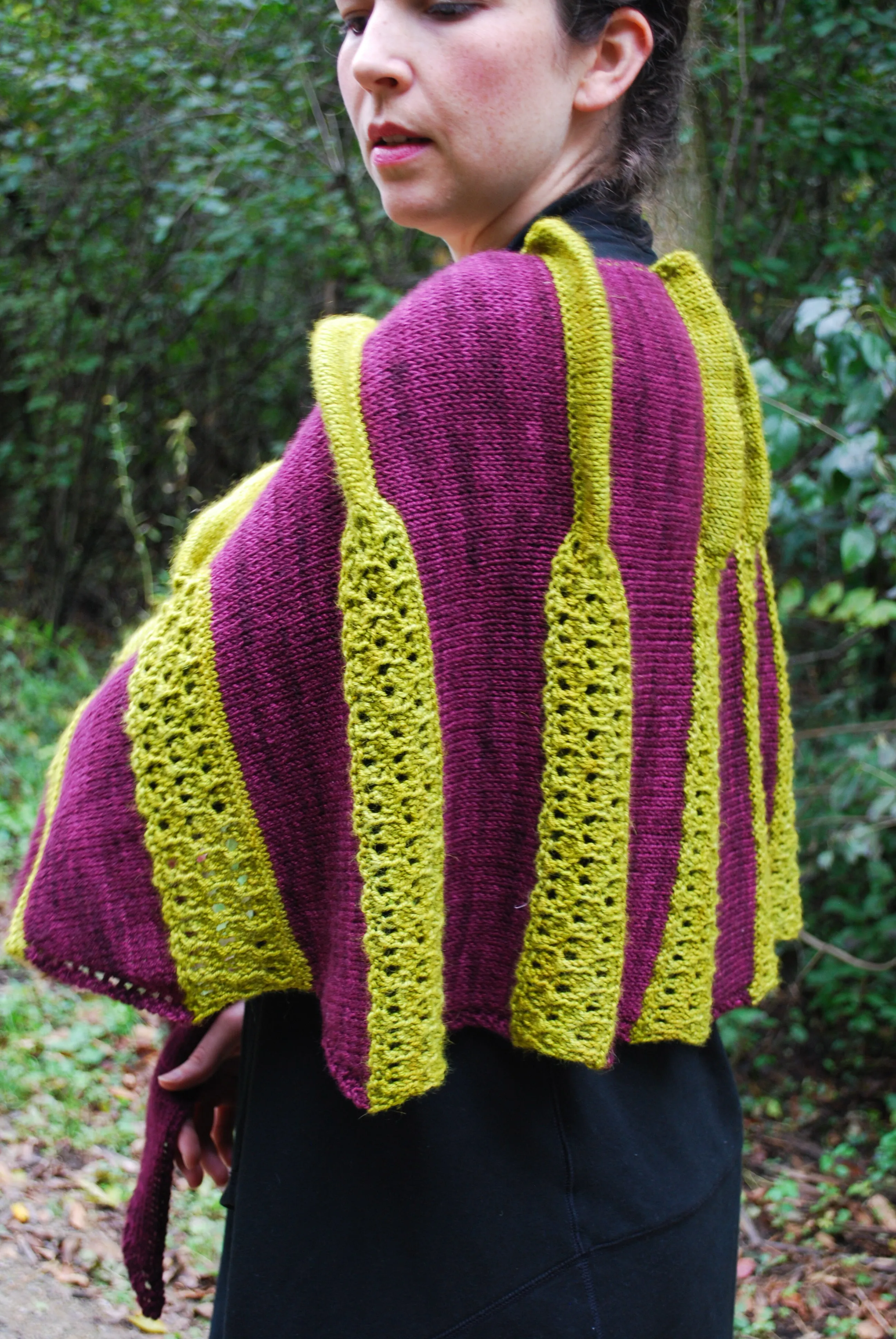 Plicata Shawl Knitting Pattern (PDF) by Phibersmith Designs