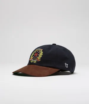 Pop Trading Company Crest Cap - Navy / Brown