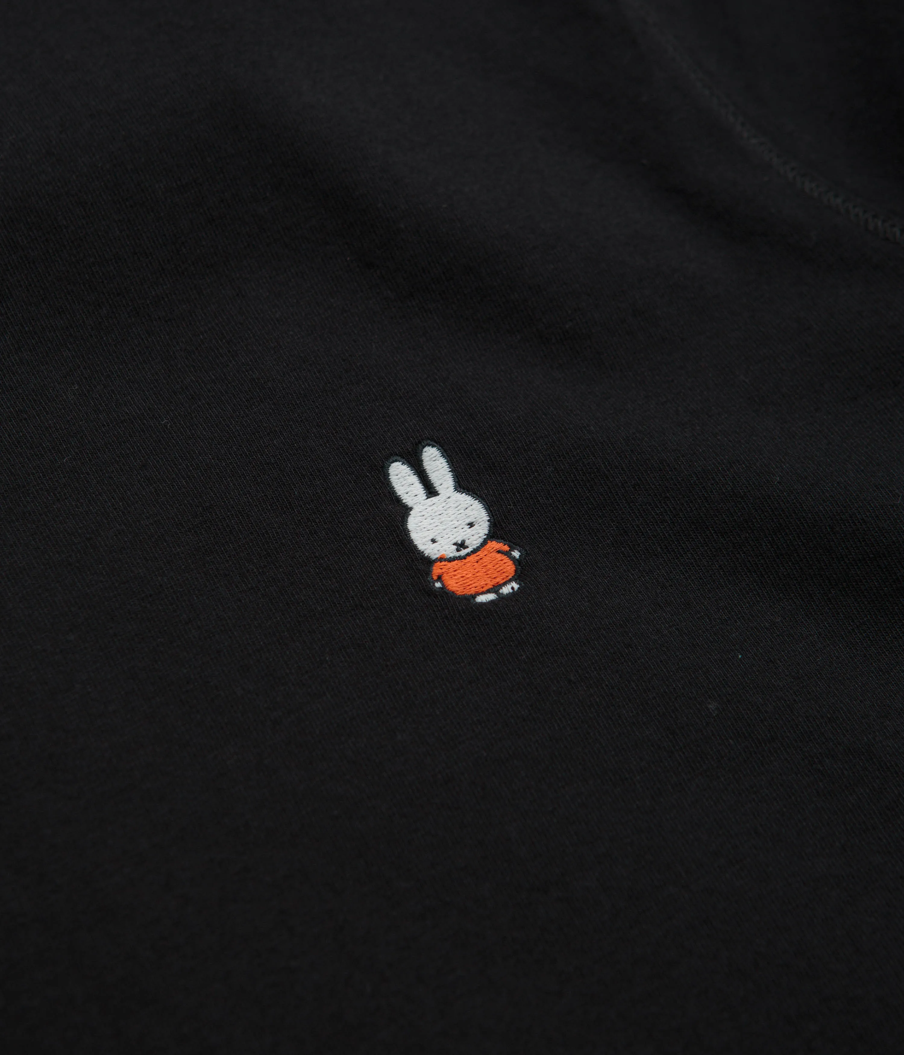 Pop Trading Company x Miffy Embroidered T-Shirt - Black