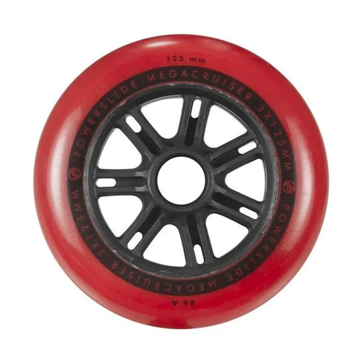 Powerslide Mega Cruiser Wheels 125mm 86A - 6 Pack