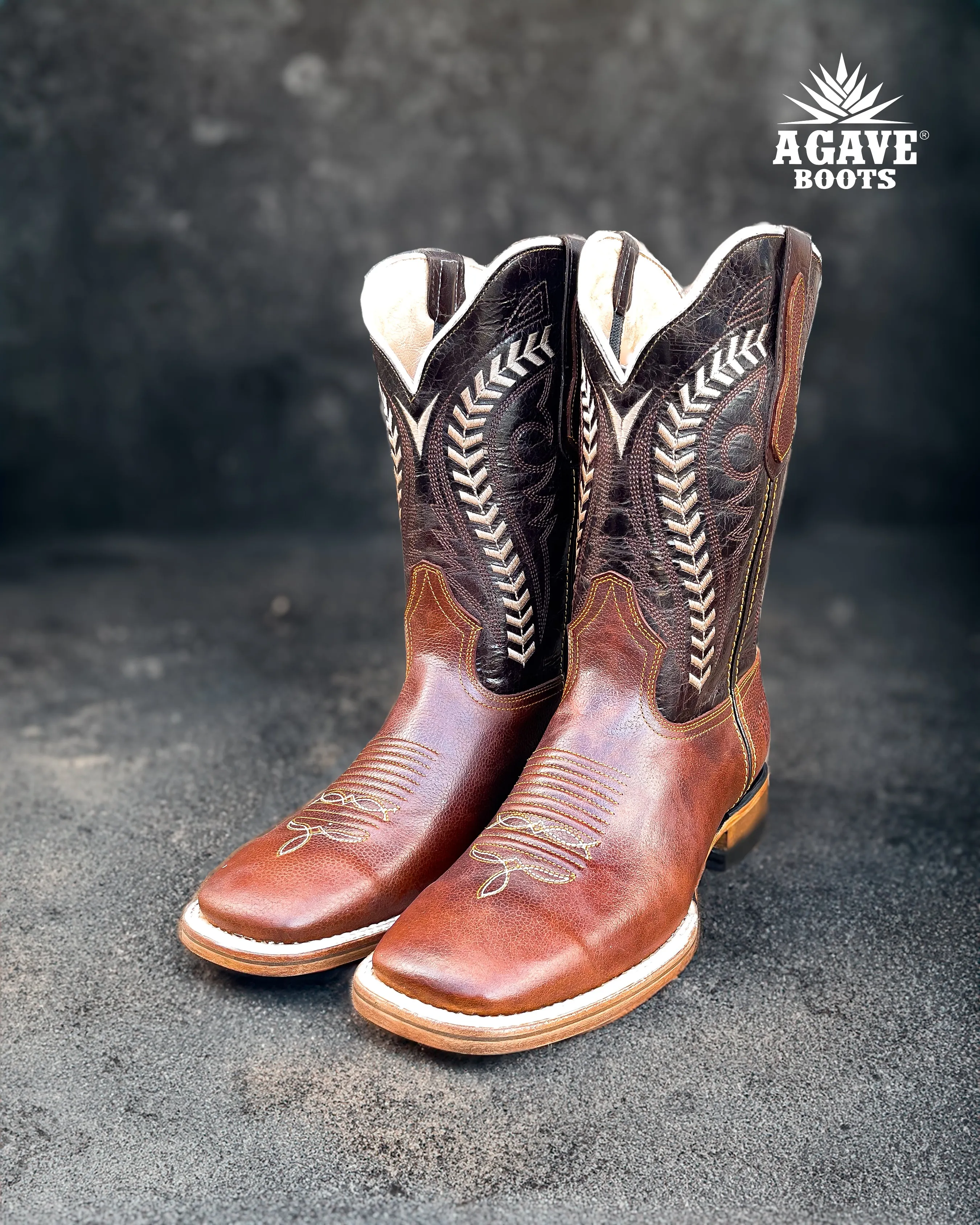 "ALPE" | MEN SQUARE TOE WESTERN COWBOY BOOTS