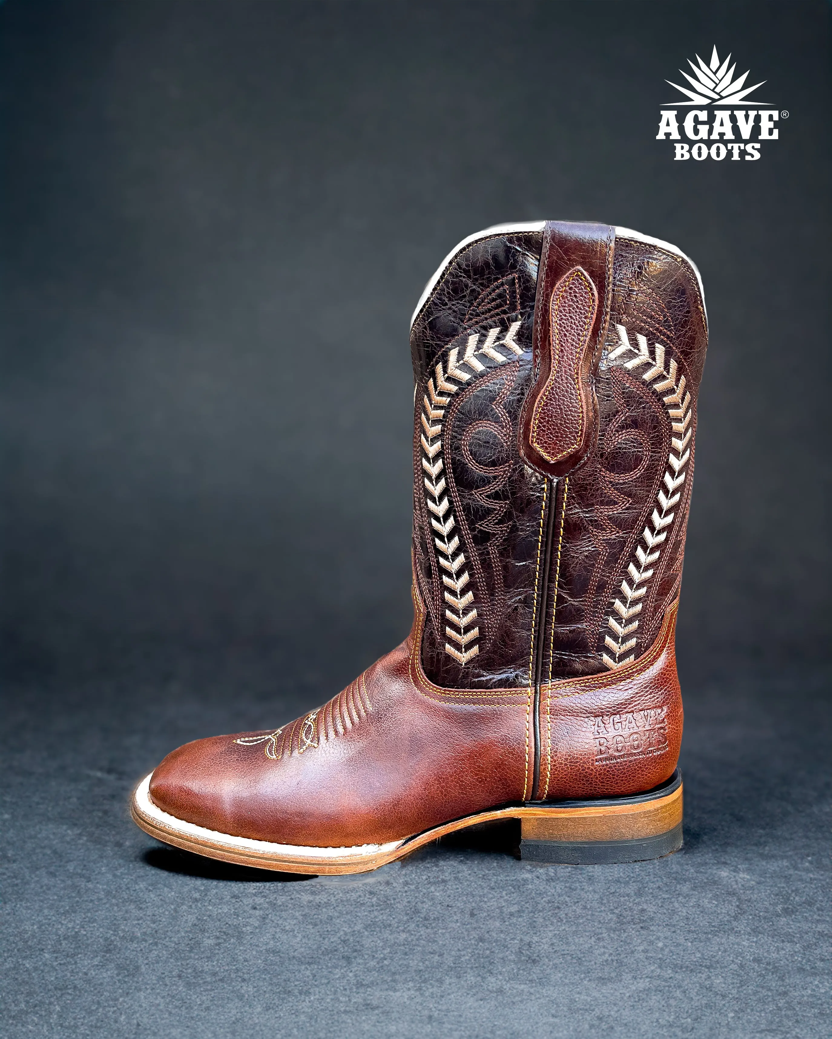 "ALPE" | MEN SQUARE TOE WESTERN COWBOY BOOTS