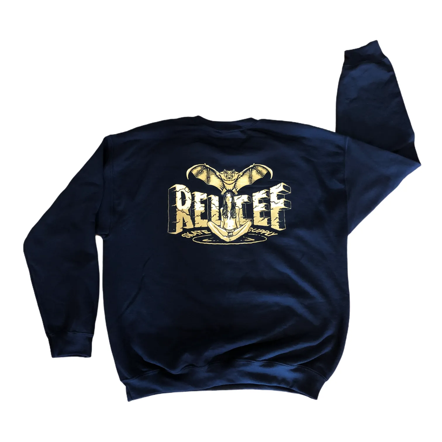 Relief Bat Girl Crew Neck Sweater Black