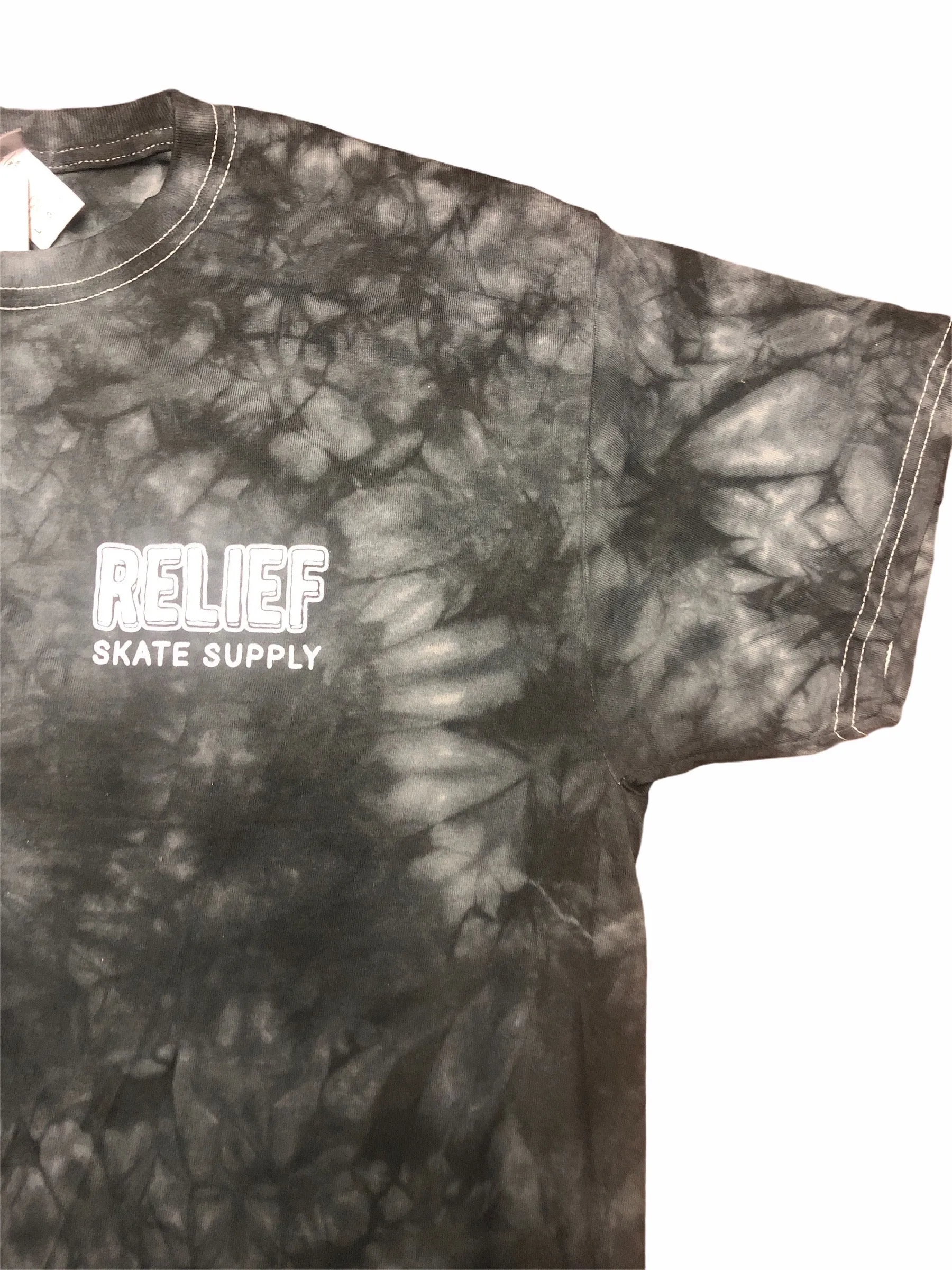 RELIEF REAPER BOY TEE CRYSTAL WASH BLACK