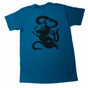 RELIEF SNAKE TEE SLATE BLUE