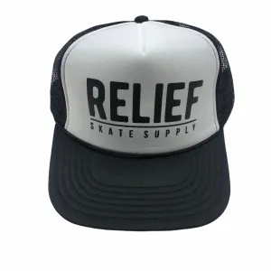 RELIEF TRUCKER HAT BLK/WHT