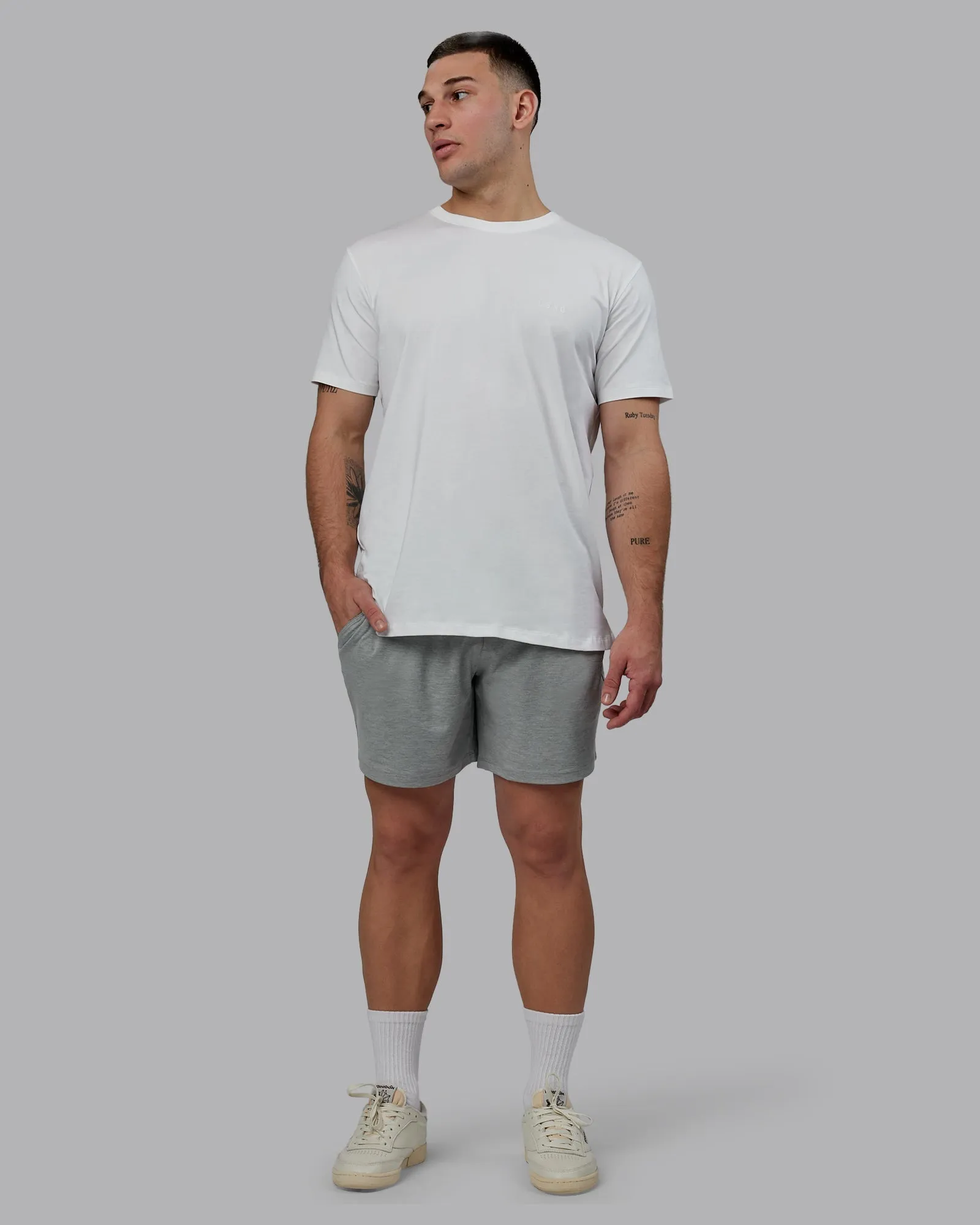 Restore 6" CloudFLX Shorts - Light Grey Marl