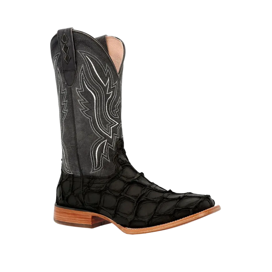 Rocky Boot Durango Premium Exotics Men's Matte Black Pirarucu Boot