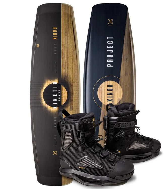 Ronix Kinetik Project Flexbox 1 Wakeboard Package with Kinetik Boots  (2023)