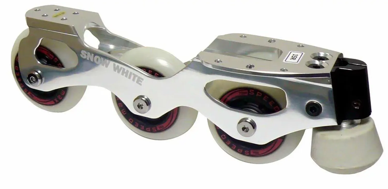 Snow White Artistic Inline - Speed Max Wheels - Figure Skates Frame Only