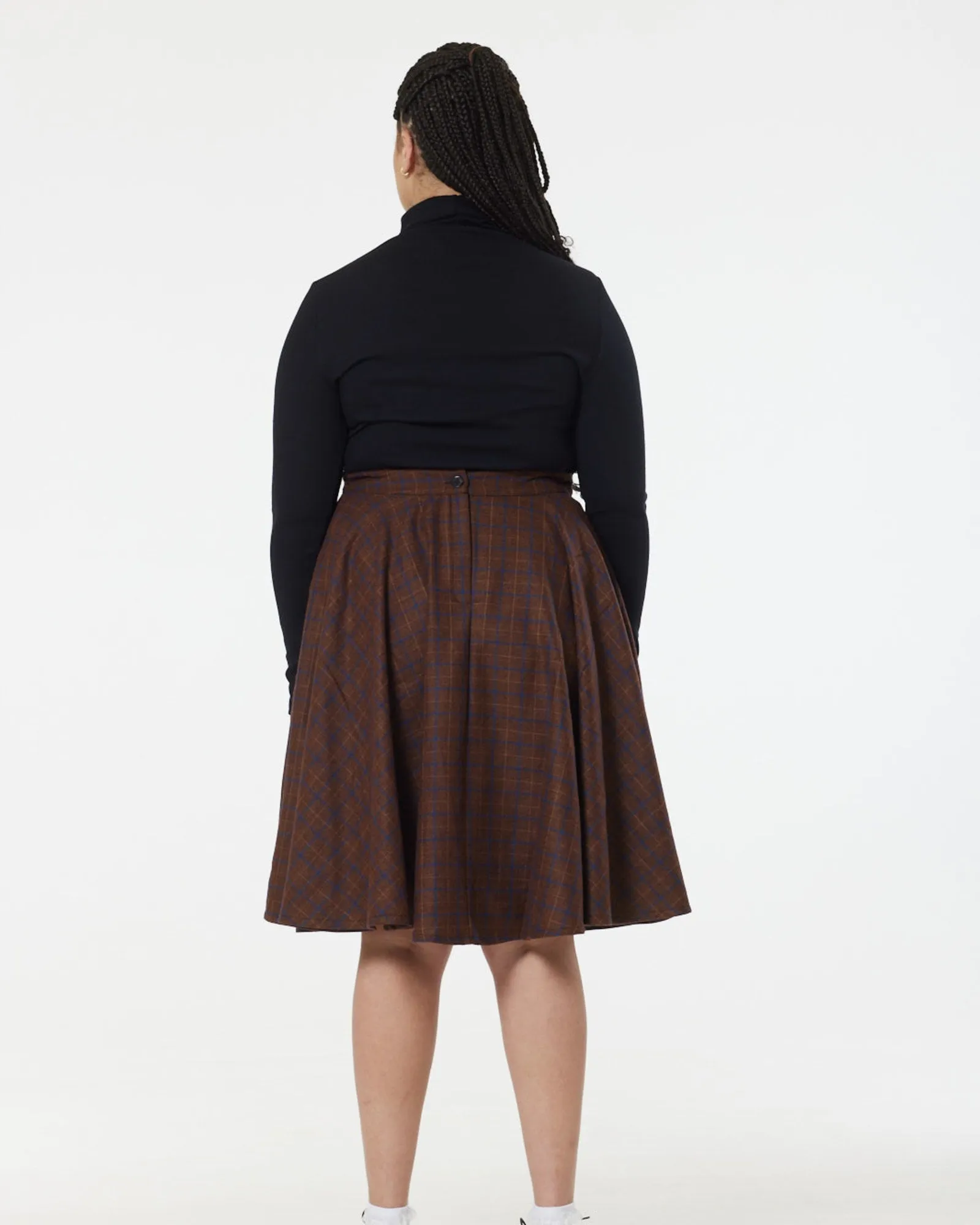 Sophie Skirt Blue and Brown | Brown