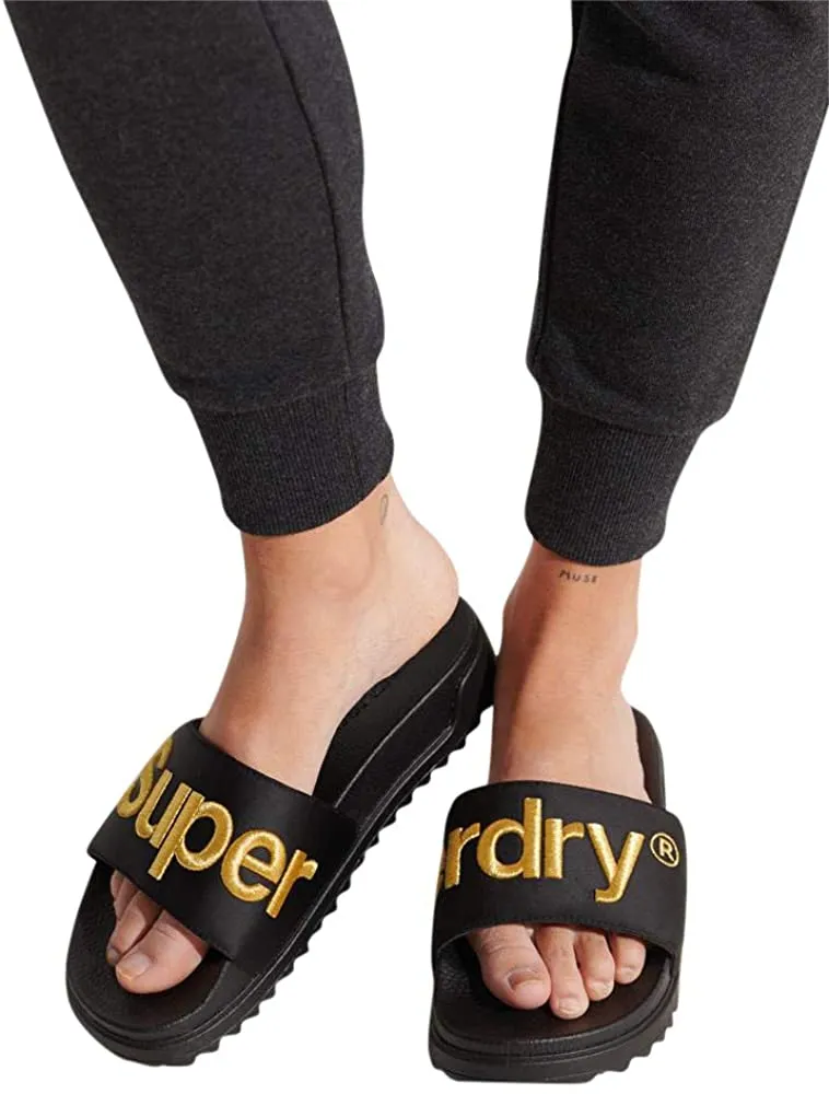 Superdry Women's Satin Flatform Sliders