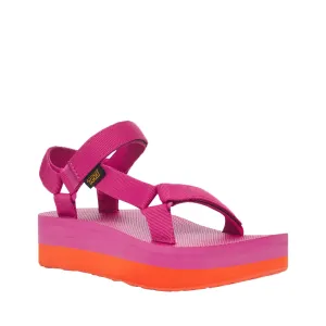 Teva Women's Flatform Universal Sandal, Rose Violet/Orangeade