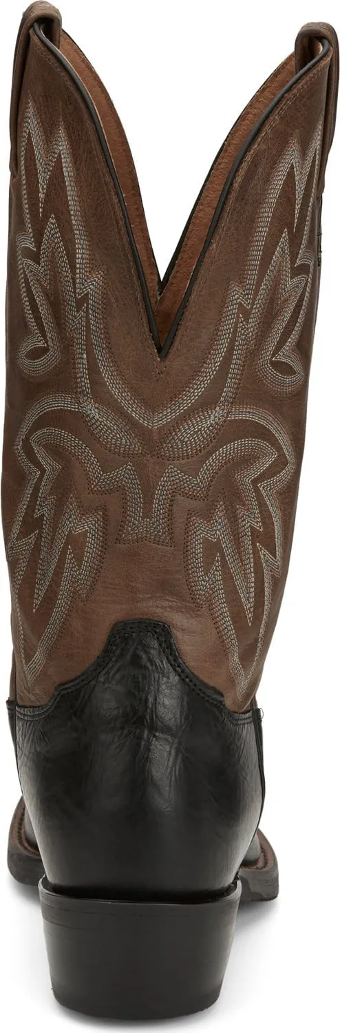 Tony Lama Mens Fernando Black Cowhide Cowboy Boots