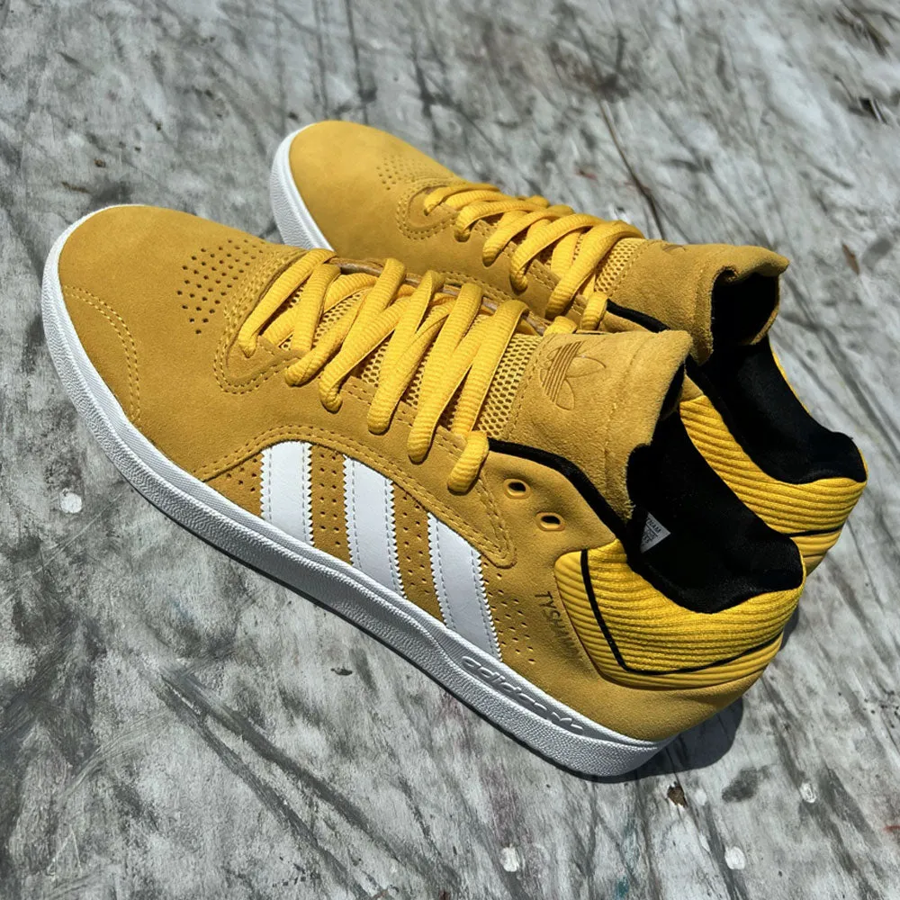 Tyshawn Gold White Adidas Skateboarding Suede Shoes