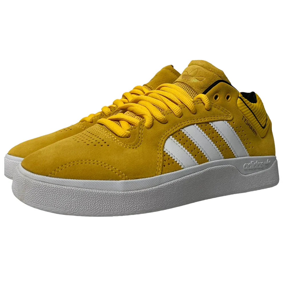 Tyshawn Gold White Adidas Skateboarding Suede Shoes