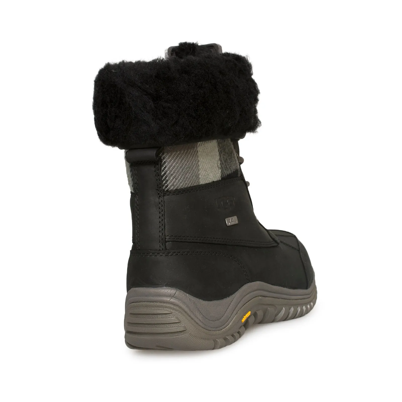 UGG Adirondack II Plaid Black Boots