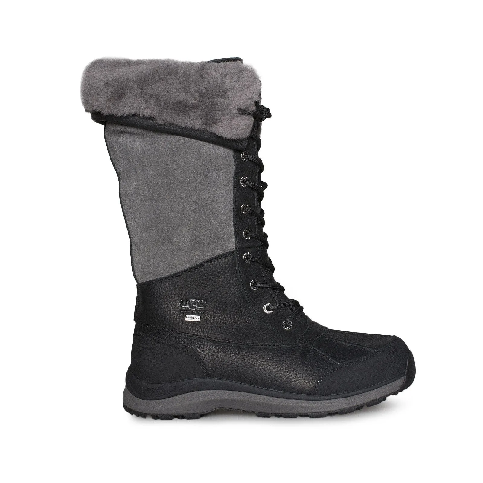 UGG Adirondack III Tall Black Grey Boots - Women's