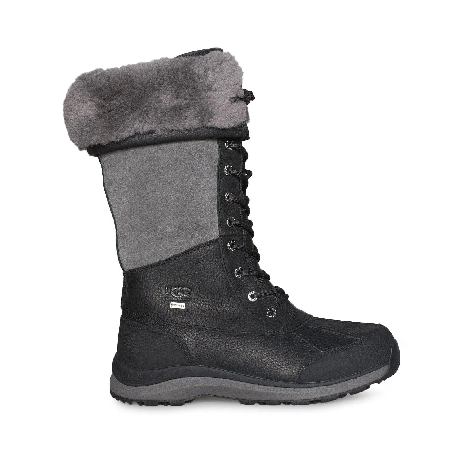 UGG Adirondack III Tall Black Grey Boots - Women's