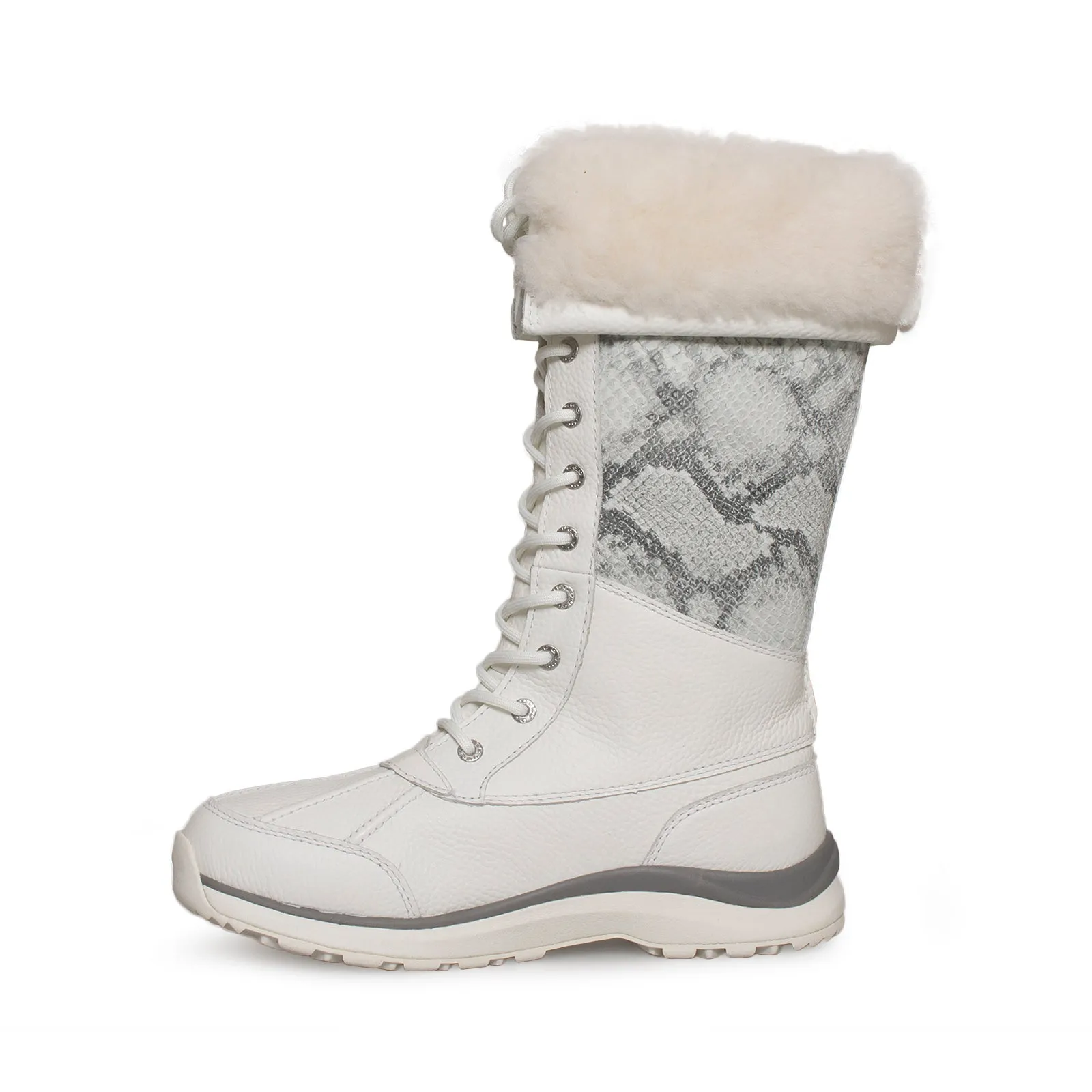 UGG Adirondack Tall III Snake White Boots