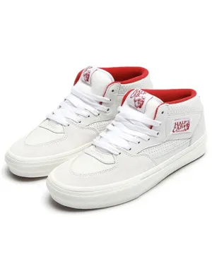 Vans Skate Half Cab Shoe | Vintage White/Red