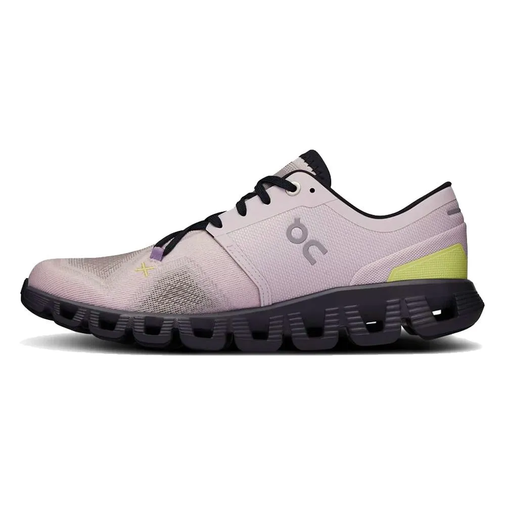 Women's Cloud X 3 Running Shoes Orchid and Iron