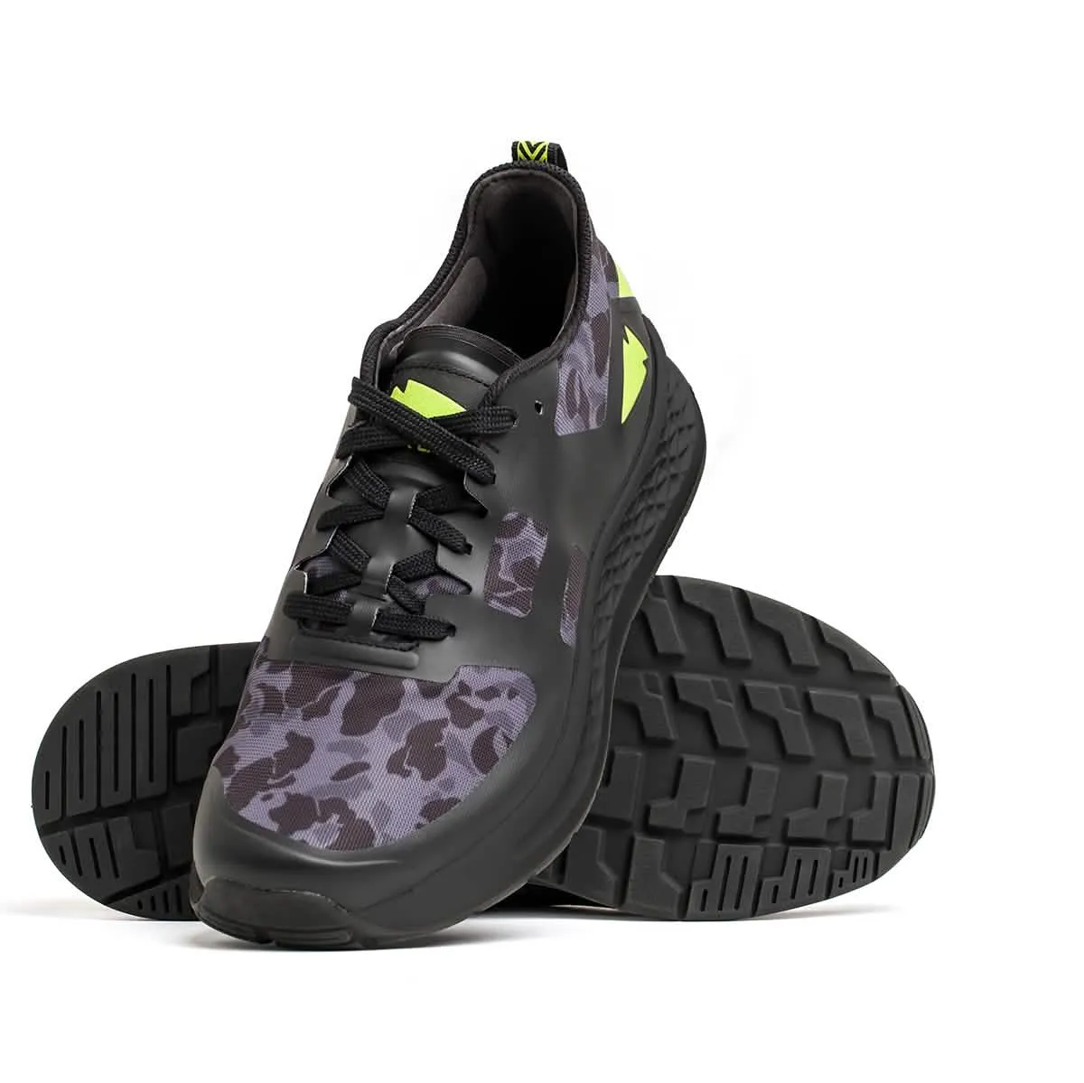 Women's Rough Runner - Midnight Frogskin   Acid Lime