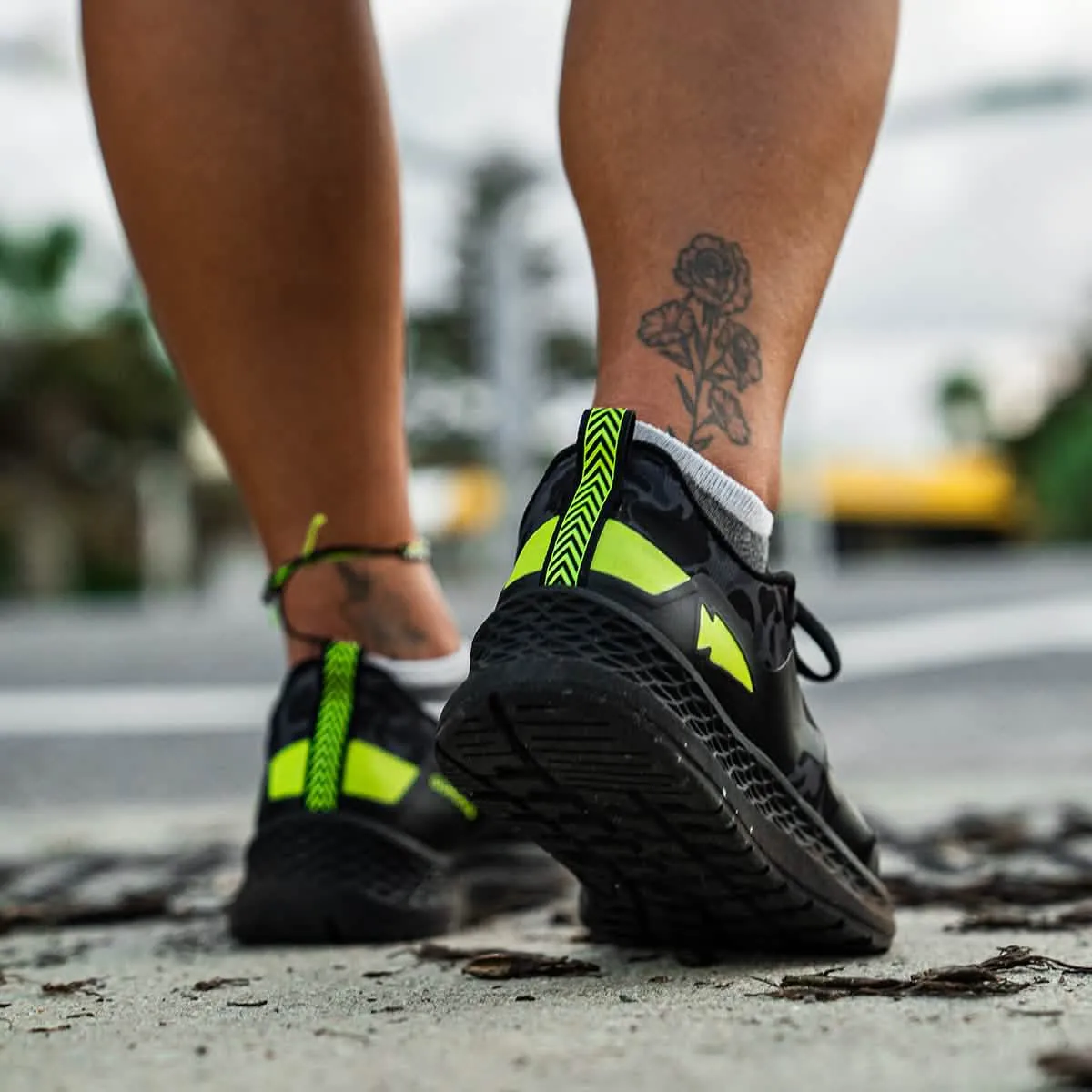 Women's Rough Runner - Midnight Frogskin   Acid Lime