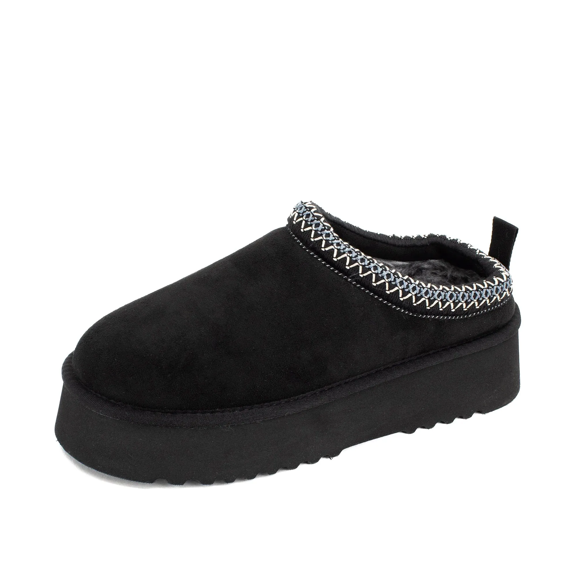 Yellow Box | Hardy Flatform Slipper in Black